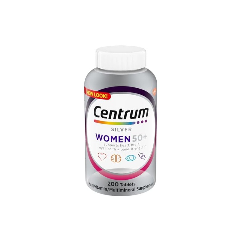 Generic Centrum Silver Womens 50 Plus Vitamins, Multivitamin Supplement, 200