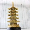 5-storied pagoda, red figure, total length 6.7 inches (17 cm)
