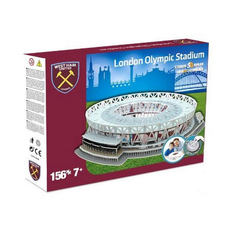 NANOSTAD West Ham United's London Stadium 3D Puzzle, multi coloured