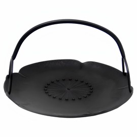 Small Cast Iron Tray, Decorative Tray, Candle Holder for Table Centerpieces, Serving Tray for Kitchen Counter, Plates for Food Presentation Server Display and Entertaining (6.8")