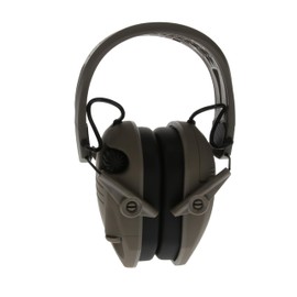 Walker's Razor Tacti-Grip Earmuffs- Mega Flat Dark Earth, High Performance Silicone Composite Slip Free Headband- Natural Sound Clarity Full Dynamic Range 23NRR