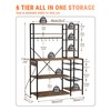 yoopin 4 Tier Bakers Rack with Power Outlets, Microwave Stand