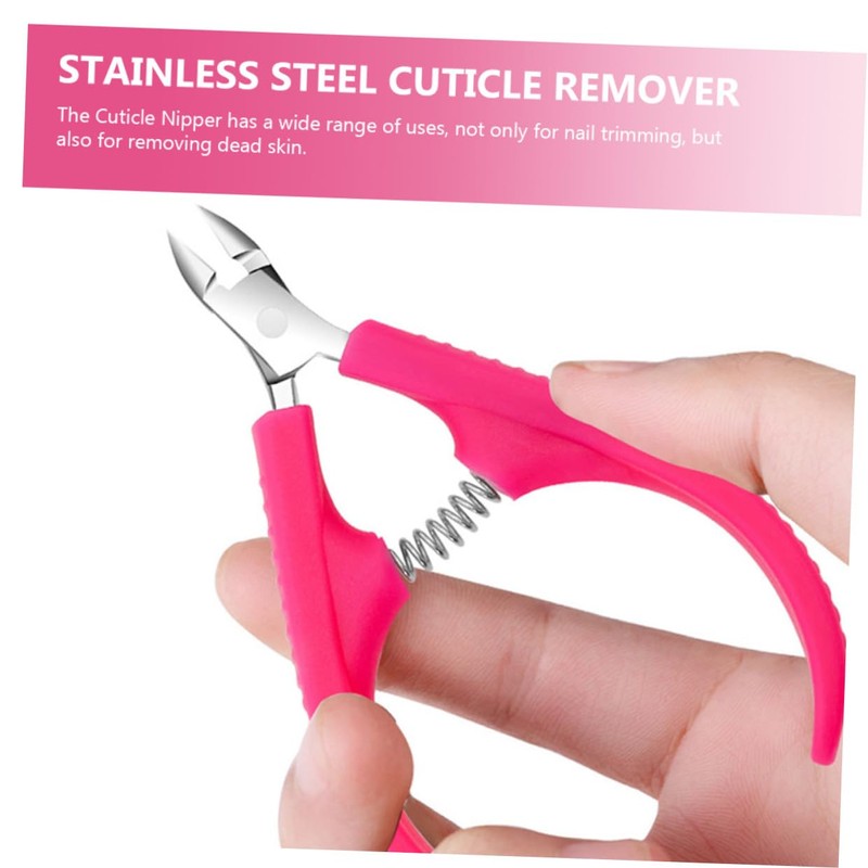 SAFIGLE 2Pcs Cuticle Trimmer Portable Dead Skin Remover Non Slip