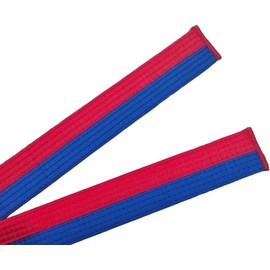 Pandiui23 Professional Taekwondo Karate Judo Double Wrap Martial Arts Stripe Sports Belt (1, Blue Red, 2.6M)