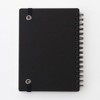 Muji NAA33A8A Premium Paper, Double Ring Notebook, with Rubber Clasp,