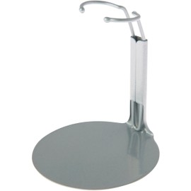 Plymor DSP-30S Silver Adjustable Action Figure Stand, fits 6 and 6.5 inch Action Figures, Waist is 1.25 to 1.5 inches wide, 3.25 to 4 inches around, Pack of 2
