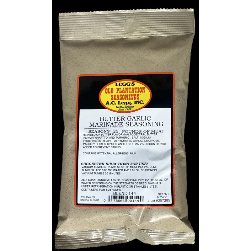 AC Leggs Blend 144 Butter Garlic Marinade Seasoning - 9.75