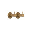 Kon-fort Home Towel Hooks Golden Bathroom Set of 2 Stainless