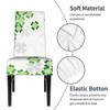 Numland 1 Pack Four Leaf Clover Dining Room Chair Covers