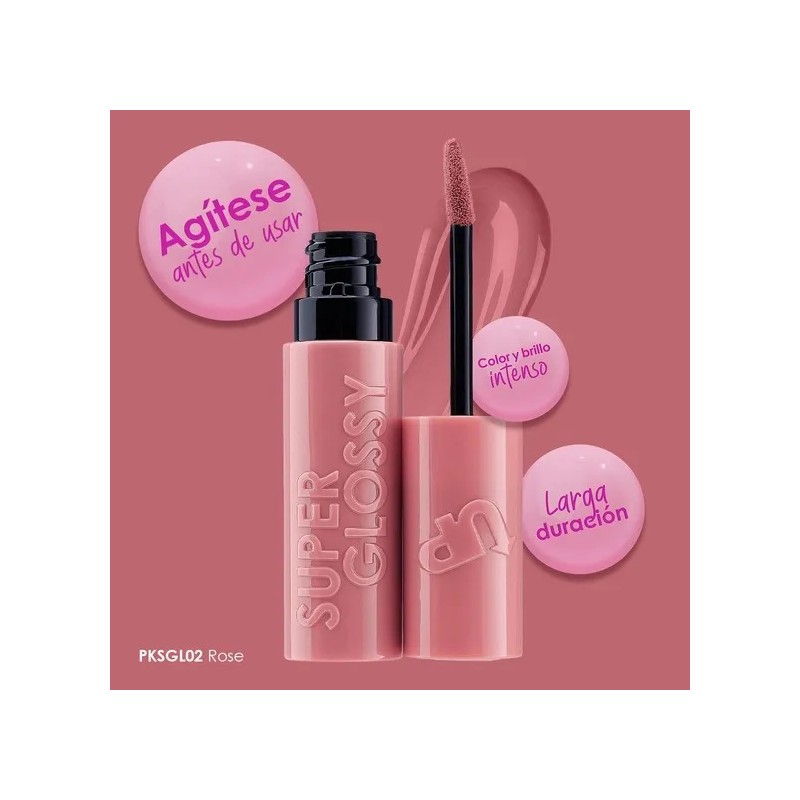 Lip Gloss Super Glossy Pink Up Color Intenso Brillo Extremo