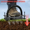 Lawn Aerator Tool, 16 Iron Spikes Manual Grass Aerator Lawn