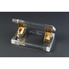 Dany Marcus Transparent Acrylic Hole Punch with Gold Metal Paper