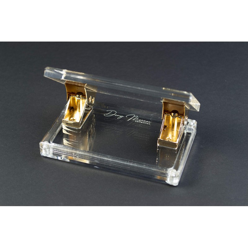 Dany Marcus Transparent Acrylic Hole Punch with Gold Metal Paper