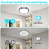 libtit 13 Inch Flush Mount Ceiling Lights, Dimmable 3000K-6500K Adjustable