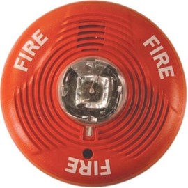 SS-PC2RH Ceiling Horn/Strobe 2-Wire 115-185cd Red