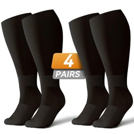 Azalencro Wide Calf Compression Socks for Women & Men Plus Size,Compression Stockings Socks for Travel(XXXL)