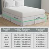 Lux Hotel Tailored Bed Skirt Classic 14" Drop Length Pleated