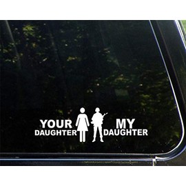 Diamond Graphics Your Daughter/My Daughter Military (8-1/2" x 2-1/2") Die Cut Decal/Bumper Sticker for Windows, Cars, Trucks, Laptops, Etc.