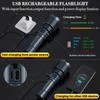 Weoxi Super Bright Rechargeable Flashlights 2400.000 High Lumen, Powerful LED