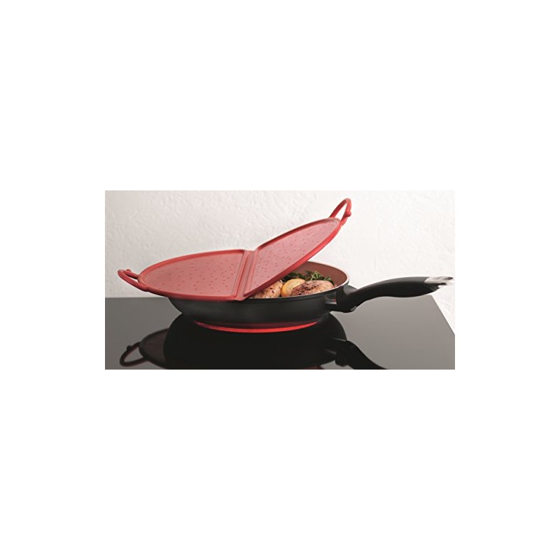 Kuhn Rikon Foldable Splatter Guard, 12-Inch, Red