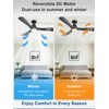 Depuley Ceiling Fans with Lights: 52-inch Smart Ceiling Fan with
