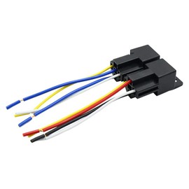 Gorniloxam 40 Amp 36V DC SPST Relay Socket - Waterproof 4 Pin Relay Harness Plug, Replaces Type: JD-2912 (2pcs)