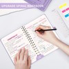 EMSHOI Notebook A5, Hardcover Spiral Notebook, Notepad with 100 gsm