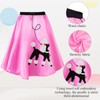 Breathffy 1950s Poodle Skirt Costume Outfit for Women Skirt Scarf