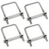CertBuy 8 Pack Square U-Bolts 2-1/2" Inner Width 100mm Length