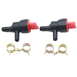 JIUDANI Fuel Efficiency Maximized: Pack of 2-1/4" 90 Degree Fuel Shut Off Valve Replacement for Tecumseh Engines 698181, 494539, 697944, and 35857