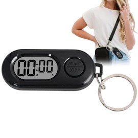 Keychains Stop Watch,Stop Timer Keychain,Mini Digital Watches,LCD Digital Clock with Compact and Portable Design,Portable Clo/ck,LCD Screen Dig/ital Clo/ck,Precise Countdown Timing,Digit/al Watch