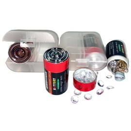 D-Size Battery Diversion Safe Fake Battery Decoy Can Safe 2 Pack with Exclusive Security Storage Case A Must Have To Keep Prying Hands And Eyes Away Realistic Looking Batteries Hide Money Jewelry More
