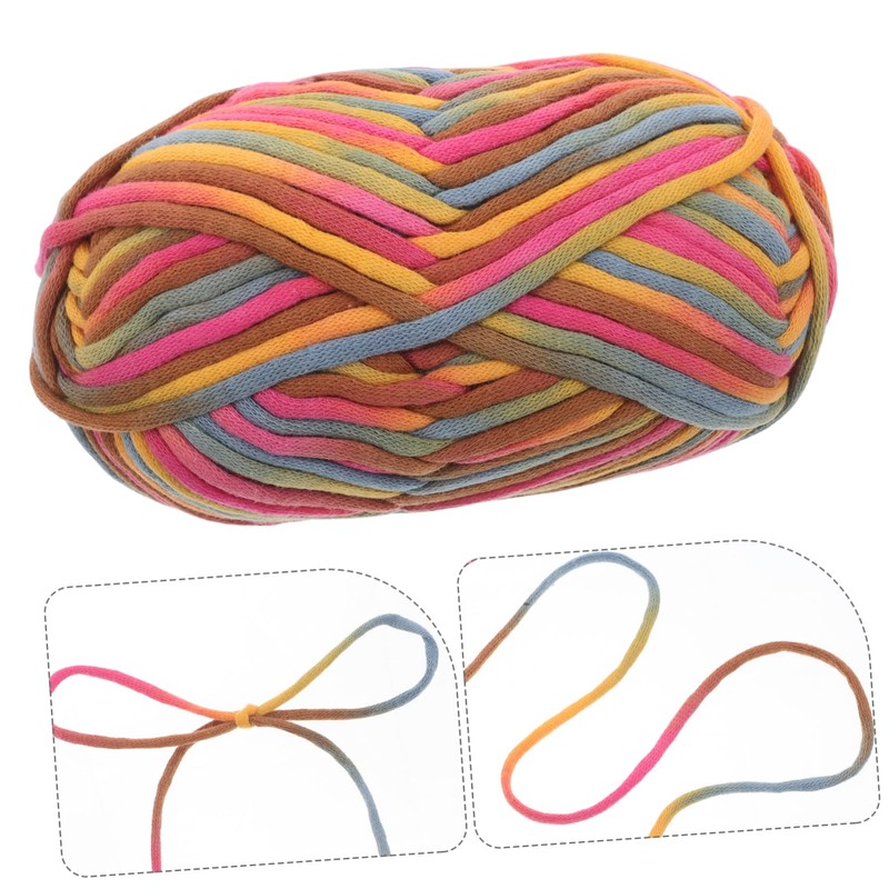 Tofficu Rainbow T Shirt Yarn for Beginners Soft Chunky Yarn