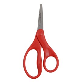 Westcott 5" Soft Handle Blunt-Tip Scissors for Kids Ages 4-7 - Durable School or Craft Scissors in Assorted Colors Red/Pink or Blue/Green