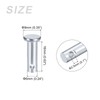 METALLIXITY 12pcs 6mmx16mm Single Hole Flat Head Carbon Steel Fastener