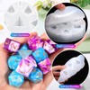 WILLBOND 4 Pcs Dice Resin Molds Silicone, Dice Silicone Molds