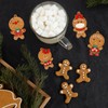 Rumyve Christmas Gingerbread Man Ornament Set - 12-Piece Gingerbread Man