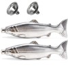 Dytabepl Set of 2 Fish Shape Hip Bottle 5 oz