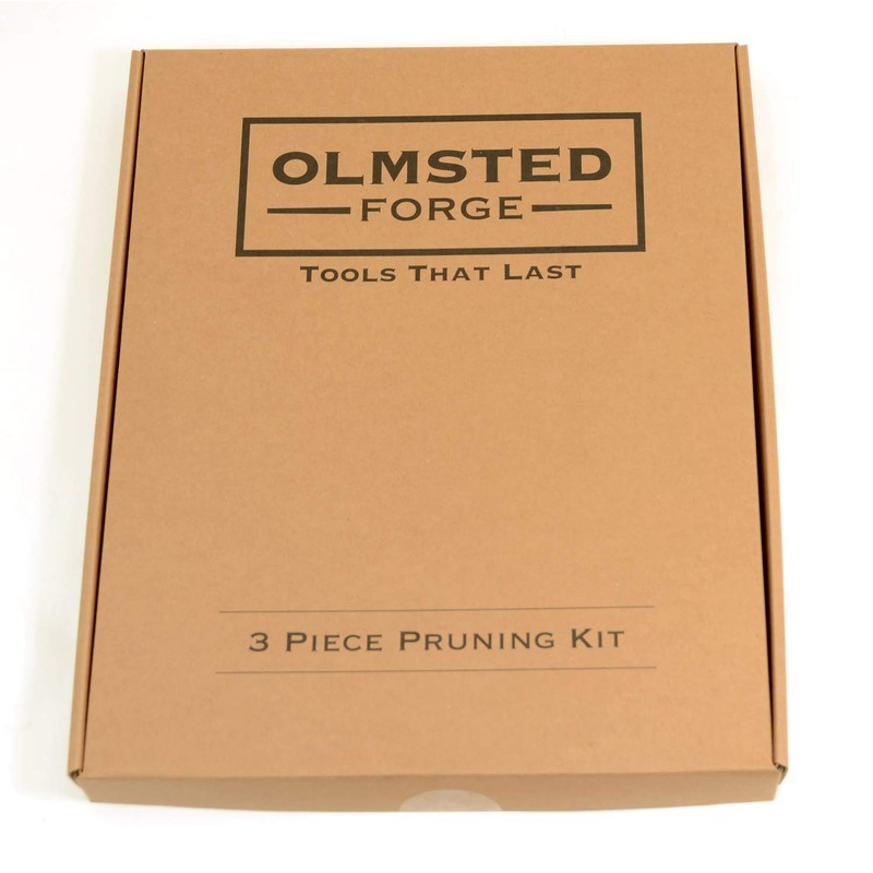 OLMSTED FORGE Pruning Tool Kit, 3 pcs: Pruner, Saw &