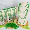100 PCS St Patricks Day Beads Necklace, Mrdi Gras Beads