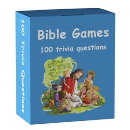 100 Bible Trivia Game Cards, Bible Game Bible Games for Adults and Family, Christian Board Card Games for Family.