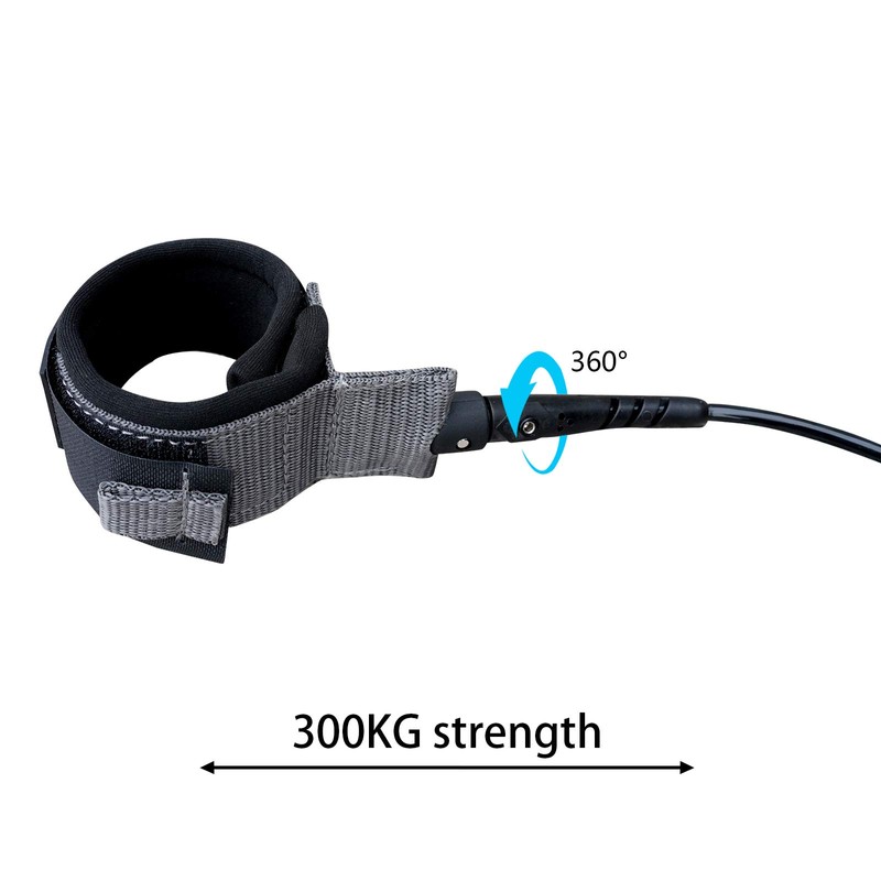 Surfboard Leash,Straight Rope Single Turn Surf Leash for Longboard,Paddleboard,Surfboards 5.5mm