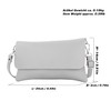modamoda de - T226 - Italian Leather Clutch Shoulder Bag