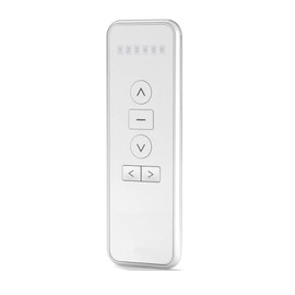 6 Channel RF 433.92 Remote Controller AOK Wireless Emitter Transmitter for Tubular Motor, Curtain Motor, Venetian Motor, White Color
