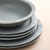 Stone Lain Oasis 4-Piece Salad Plate Set Stoneware, Grey Blue