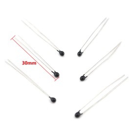 NTC Thermistor FMHXG 50PCS MF52-103/3435 10K Ohm egative Temperature Inrush Current Limiter Temperature Sensor MF52-103-3435B NTC Resistor