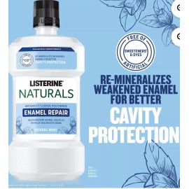Listerine Naturals Enamel Repair Herbal Mint Mouthwash 16 Fl Oz Discontinued HTF