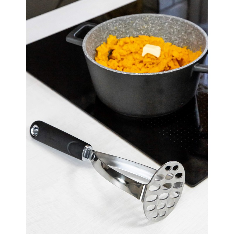 MasterClass Potato Masher, Manual Mash Potato Maker, Stainless Steel with
