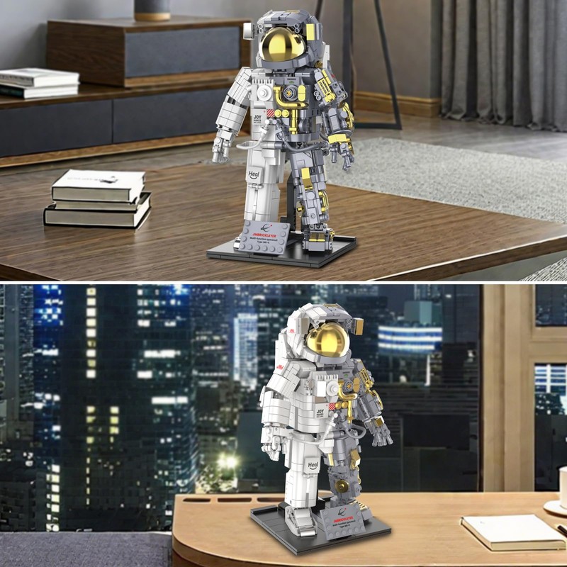 Brihappen Building Block Sets, Space Astronaut Building Set 1008 Pcs