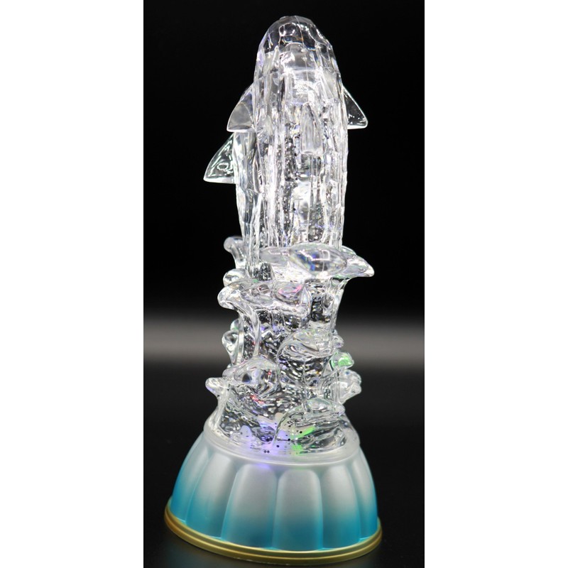 Pair of Dolphin, LED Lighted Sparkling Multi-Color Changing Home Decor
